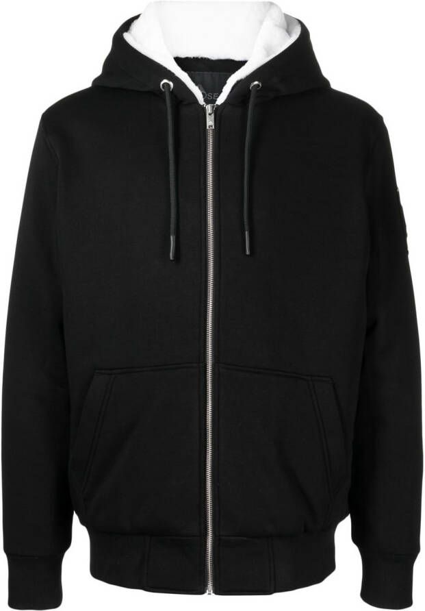Moose Knuckles Jack met logoplakkaat Zwart