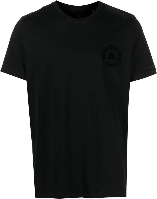 Moose Knuckles T-shirt met borduurwerk Zwart