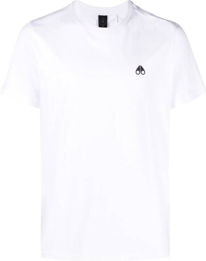 Moose Knuckles T-shirt met ronde hals Wit