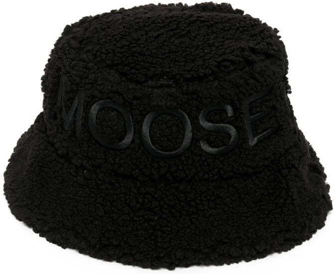 Moose Knuckles Vissershoed met logopatch Zwart