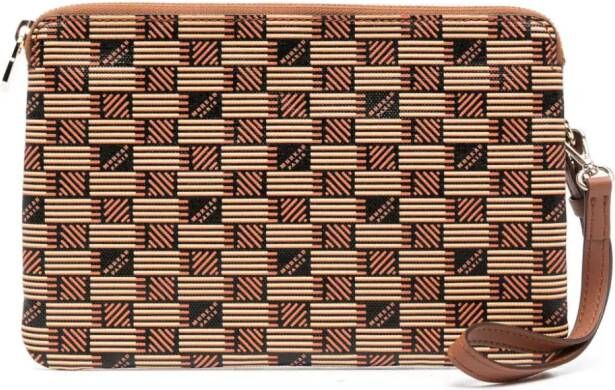 Moreau Clutch met monogram Bruin
