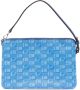 Moreau Clutch met monogramprint Blauw - Thumbnail 1