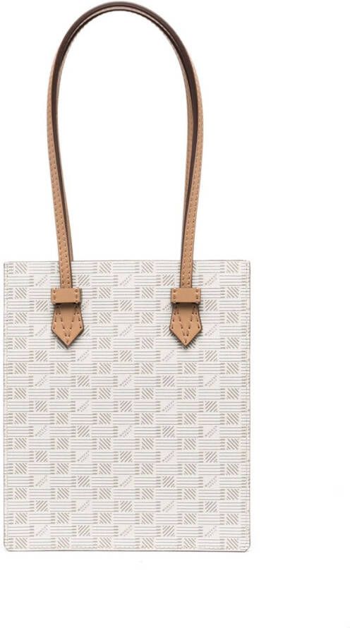 Moreau Shopper met monogramprint Beige