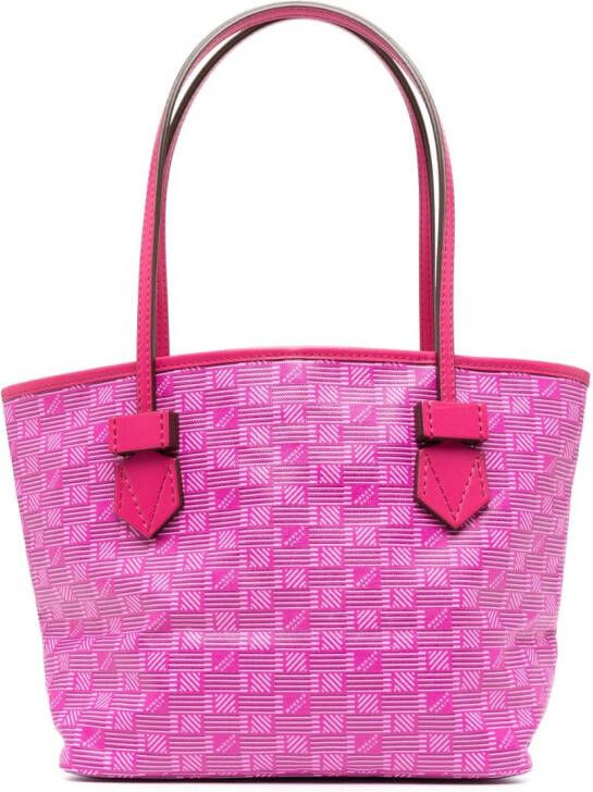 Moreau Saint Tropez leren shopper Roze