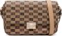 Moreau Schoudertas met monogramprint Bruin - Thumbnail 1