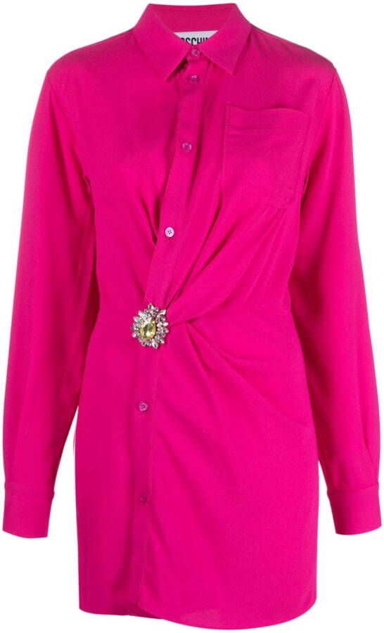 Moschino Asymmetrische blousejurk Roze