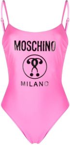 Moschino Badpak met logoprint Roze