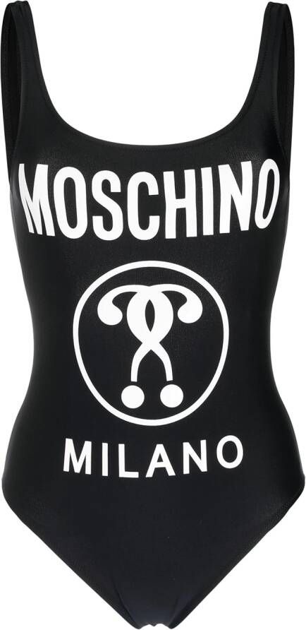 Moschino Badpak met logoprint Zwart