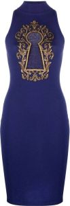 Moschino Gebreide mini-jurk Blauw