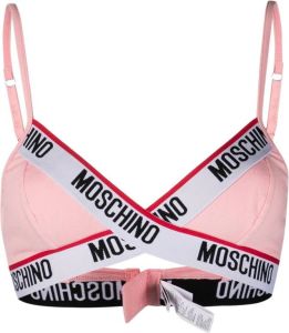 Moschino Bh met logo Roze