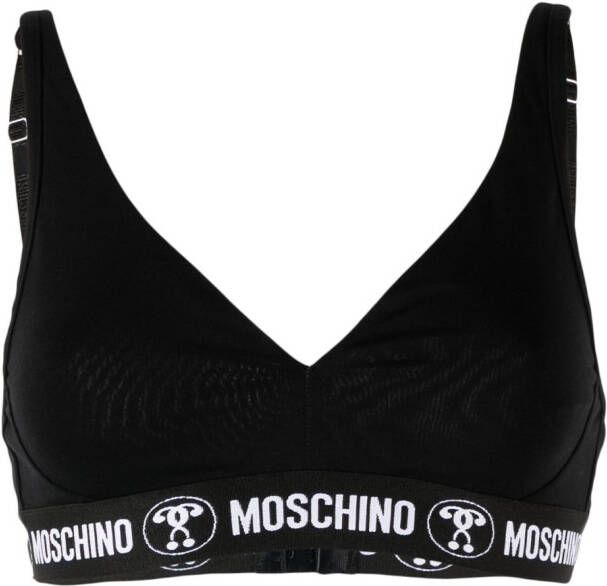 Moschino Bh met logoband Zwart