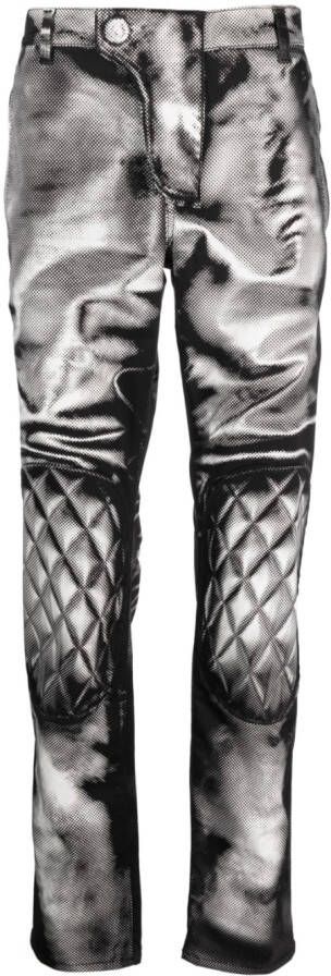 Moschino Broek met print Zwart