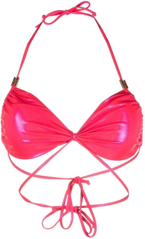 Moschino Bikini met halternek Roze