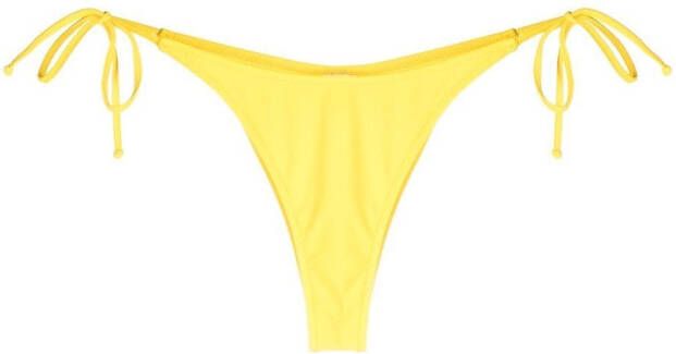 Moschino Bikinislip met logopatch Geel