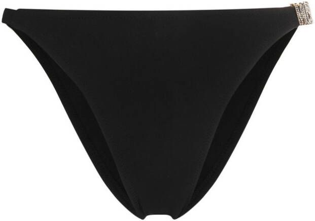 Moschino Bikinislip met logoplakkaat Zwart