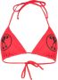 Moschino Bikinitop met logoprint Rood - Thumbnail 1