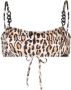 Moschino Bikinitop met luipaardprint Bruin - Thumbnail 1
