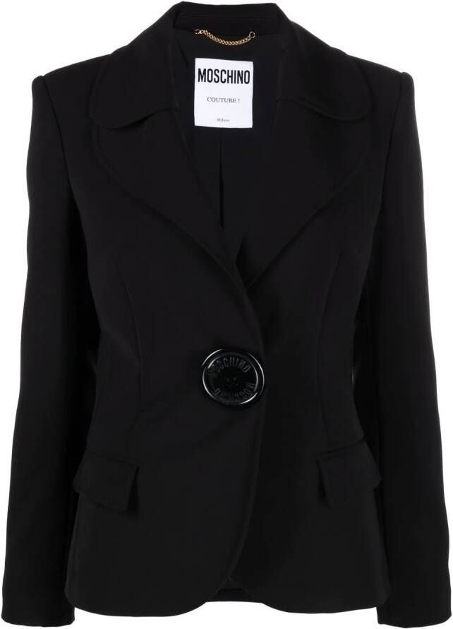 Moschino Blazer met oversized knopen Zwart