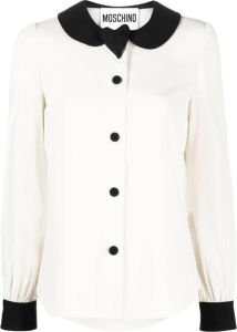 Moschino Blouse met hartpatch Wit