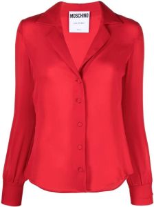Moschino Blouse met V-hals Rood