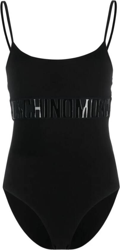 Moschino Body met logo-reliëf Zwart