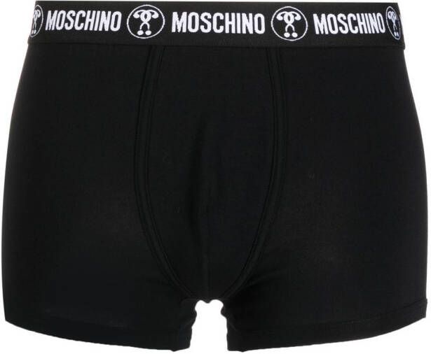 Moschino Boxershort met logoprint Zwart