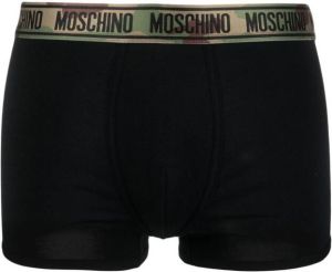Moschino Boxershorts met camouflageprint Zwart