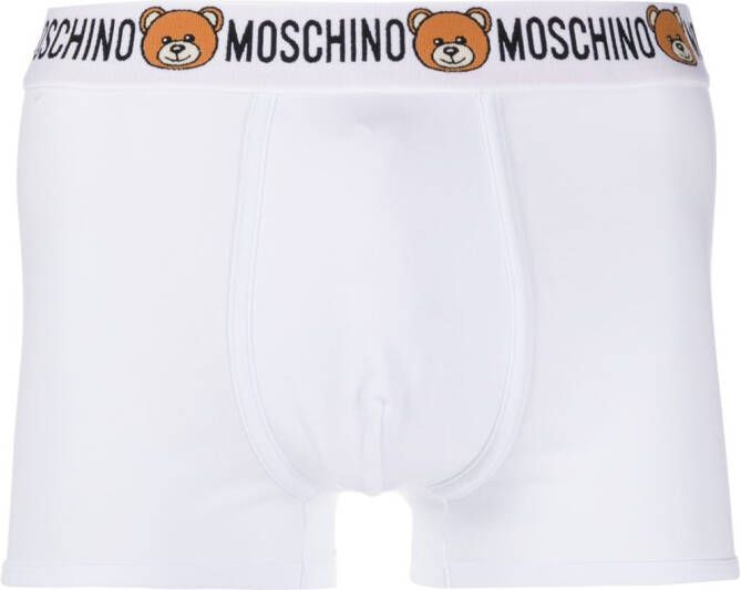 Moschino Boxershorts met logoprint Wit
