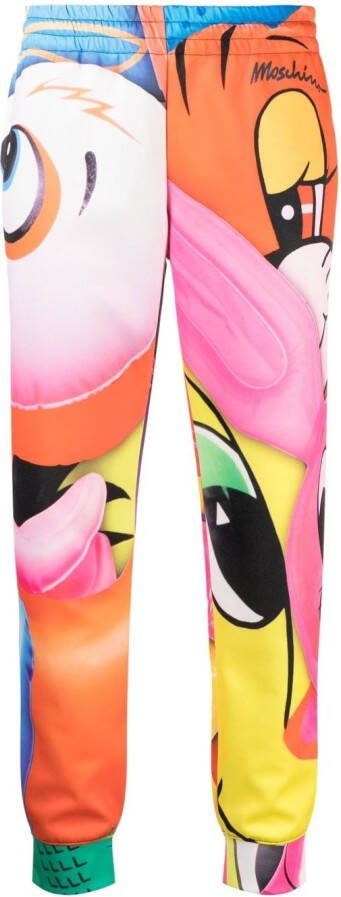 Moschino Broek met print Roze