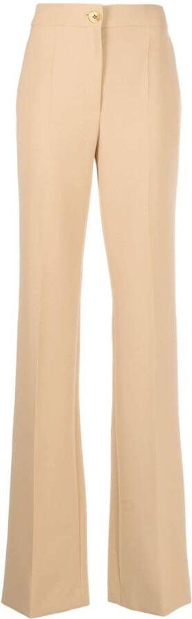 Moschino Broek met wijde pijpen Beige