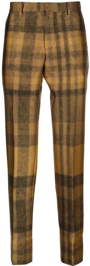 Moschino Broek met toelopende pijpen Geel