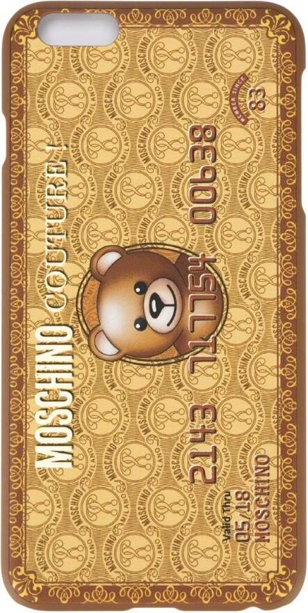 Moschino credit card iPhone 6 plus case Metallic
