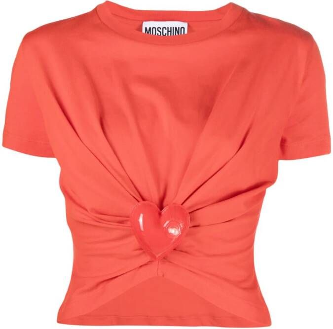 Moschino Cropped T-shirt Rood