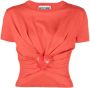 Moschino Cropped T-shirt Rood - Thumbnail 1