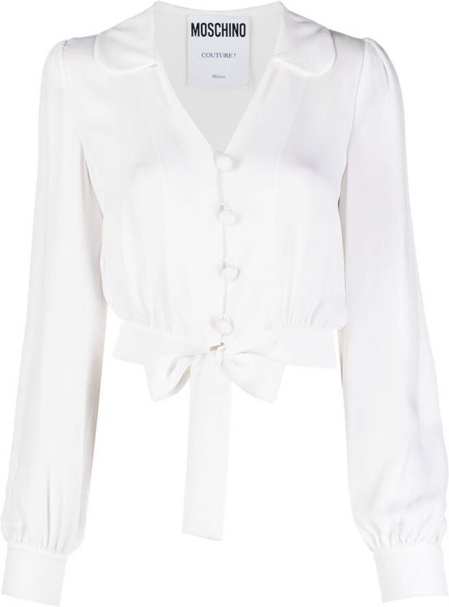 Moschino Zijden blouse Wit