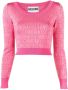 Moschino Cropped trui Roze - Thumbnail 1