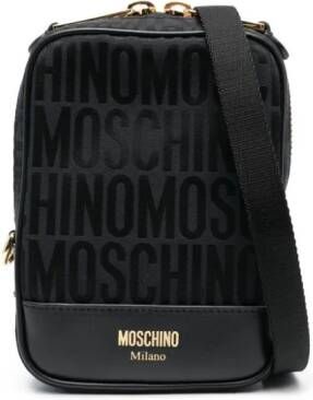 Moschino Crossbodytas met logoprint Zwart