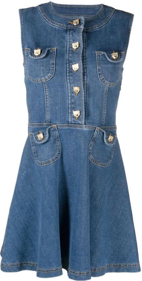 Moschino Denim mini-jurk Blauw