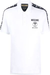 Moschino Double Question Mark polo shirt Wit