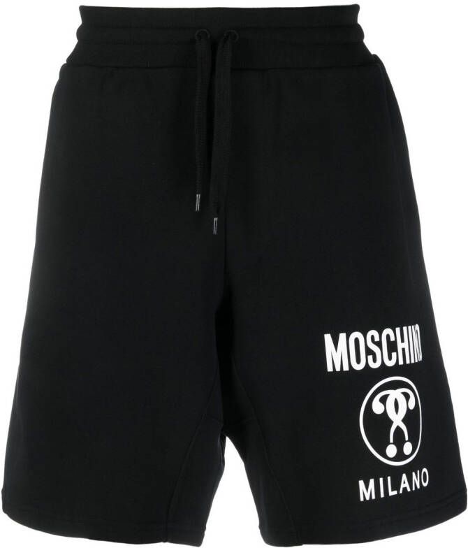 Moschino Trainingsshorts met logoprint Zwart