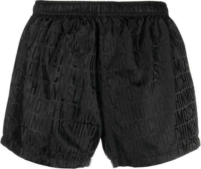 Moschino Elastische shorts Zwart