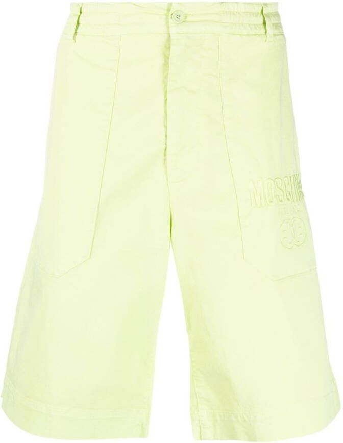 Moschino Shorts met geborduurd logo Groen