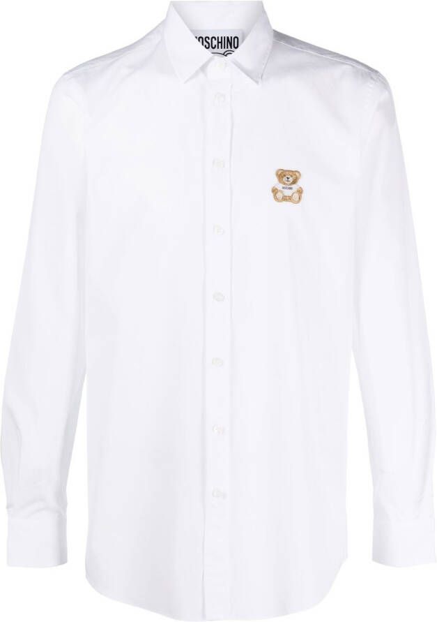 Moschino Overhemd met borduurwerk Wit