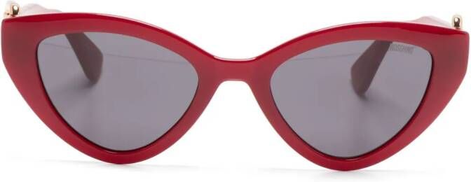 Moschino Eyewear Zonnebril met cat-eye montuur Rood