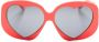 Moschino Eyewear Zonnebril met hartvormig montuur Rood - Thumbnail 1