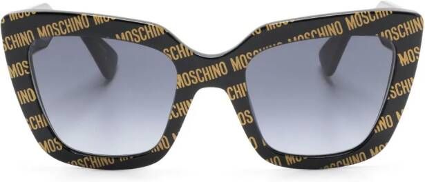 Moschino Eyewear Zonnebril met cat-eye montuur Zwart