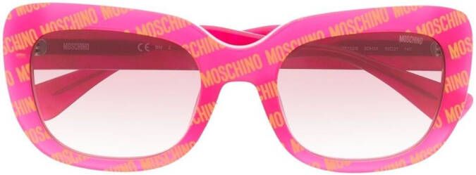 Moschino Eyewear Zonnebril met cat-eye montuur Roze