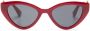 Moschino Eyewear Zonnebril met getinte glazen Rood - Thumbnail 1