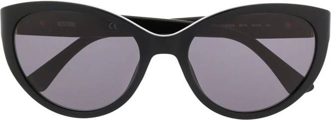 Moschino Eyewear Zonnebril met kattenoog montuur Zwart