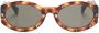 Moschino Eyewear Zonnebril met ovaal montuur Bruin - Thumbnail 1